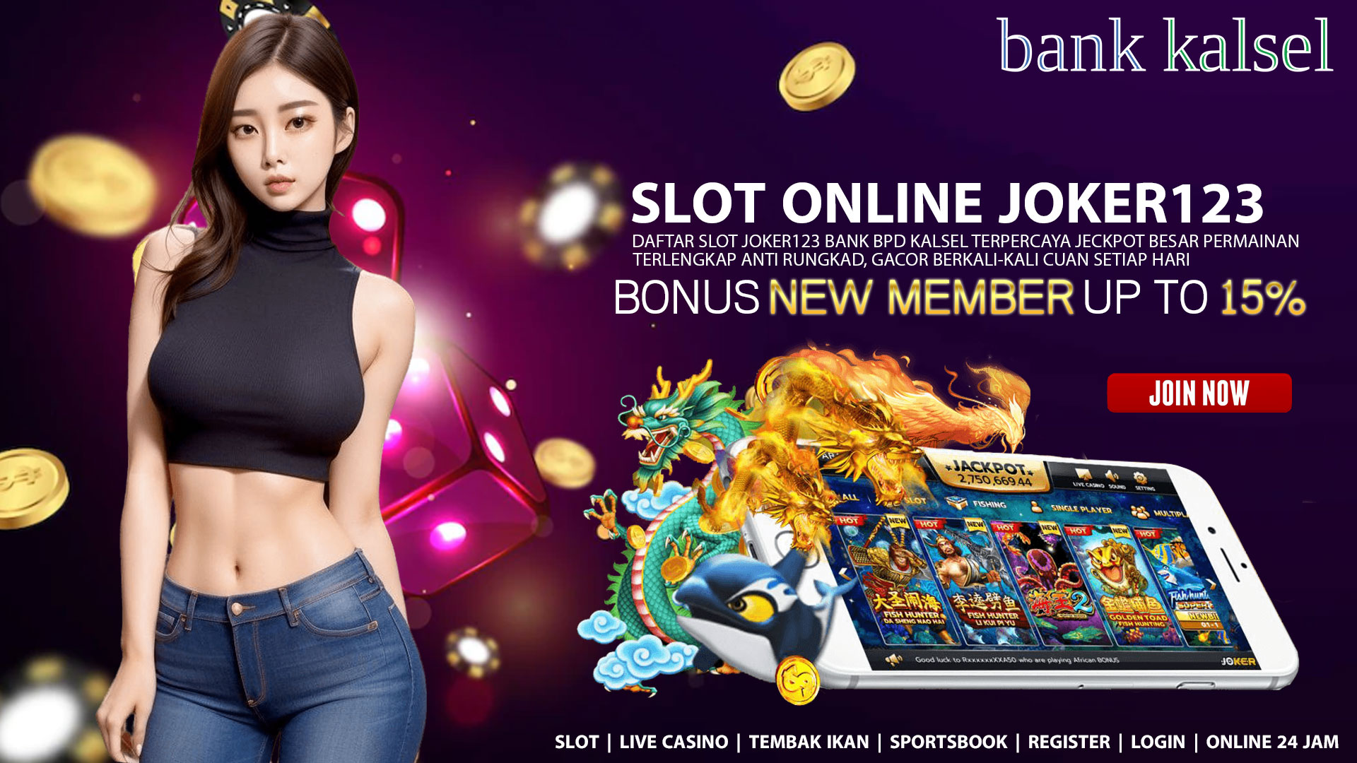 Daftar Slot Joker123 Bank Kalsel