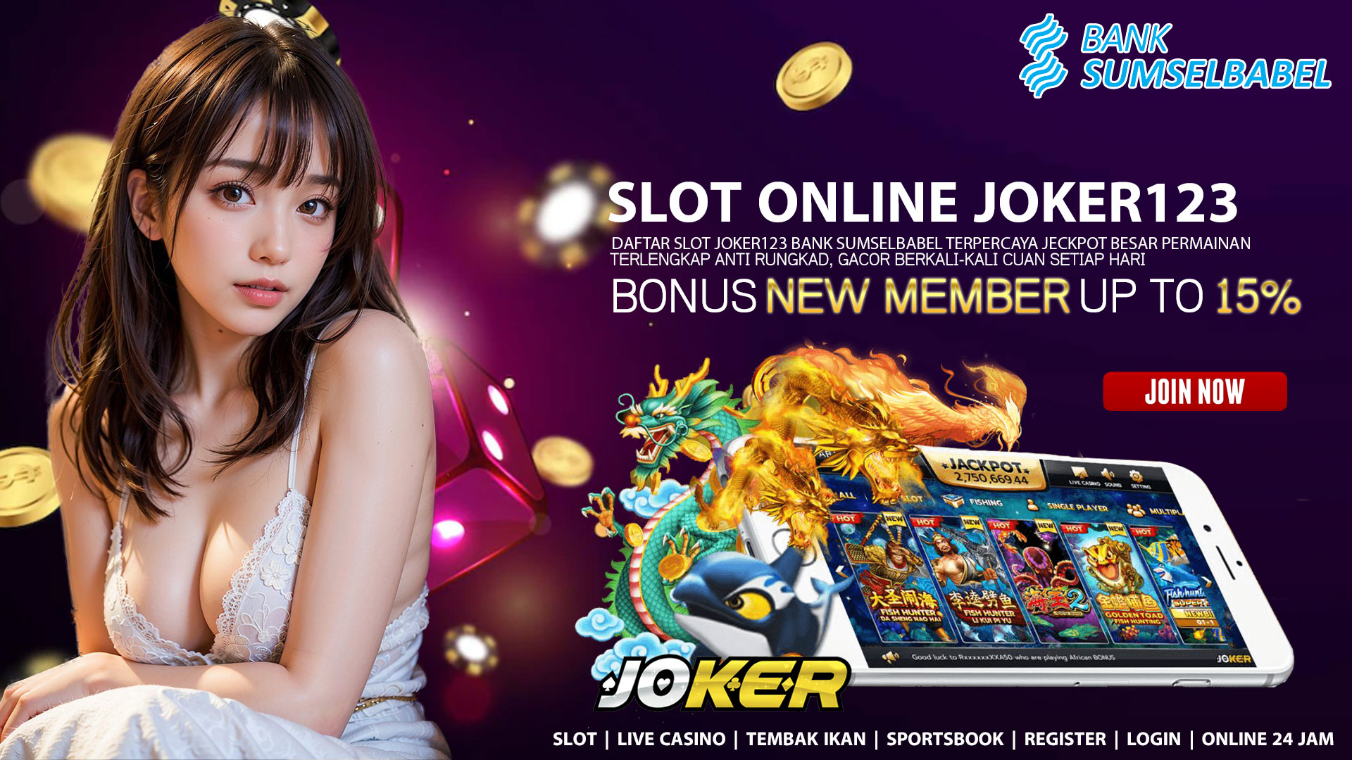 Daftar Slot Joker123 Bank Sumsel Babel