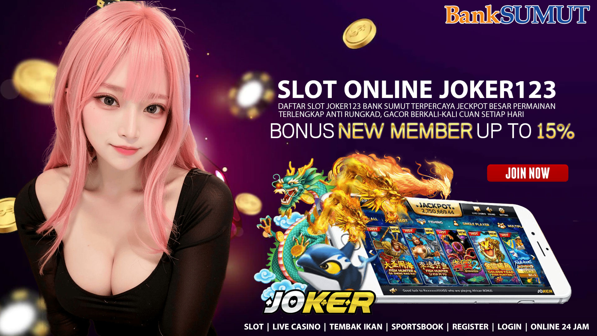 Daftar Slot Joker123 Bank Sumut