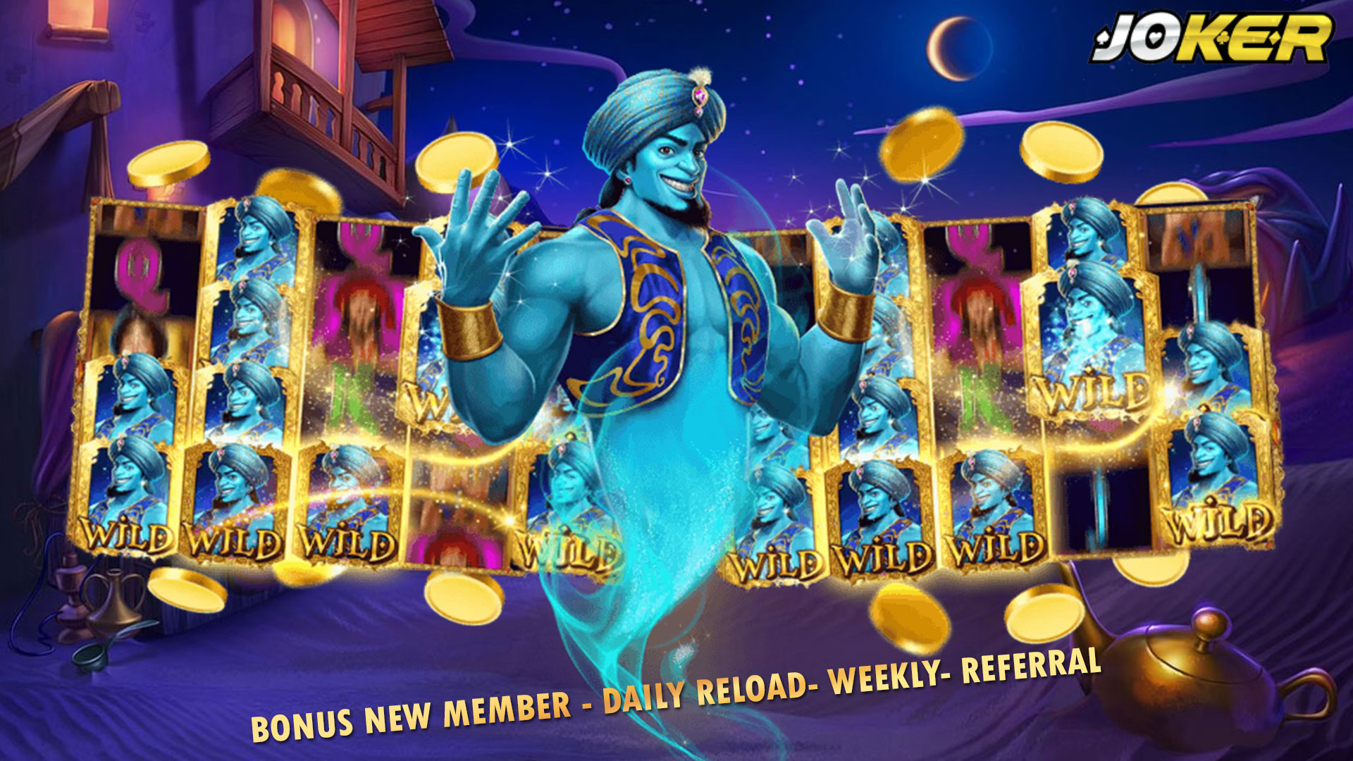 Joker123: Slot Aladdin Jeckpot Besar Bet 200 Perak