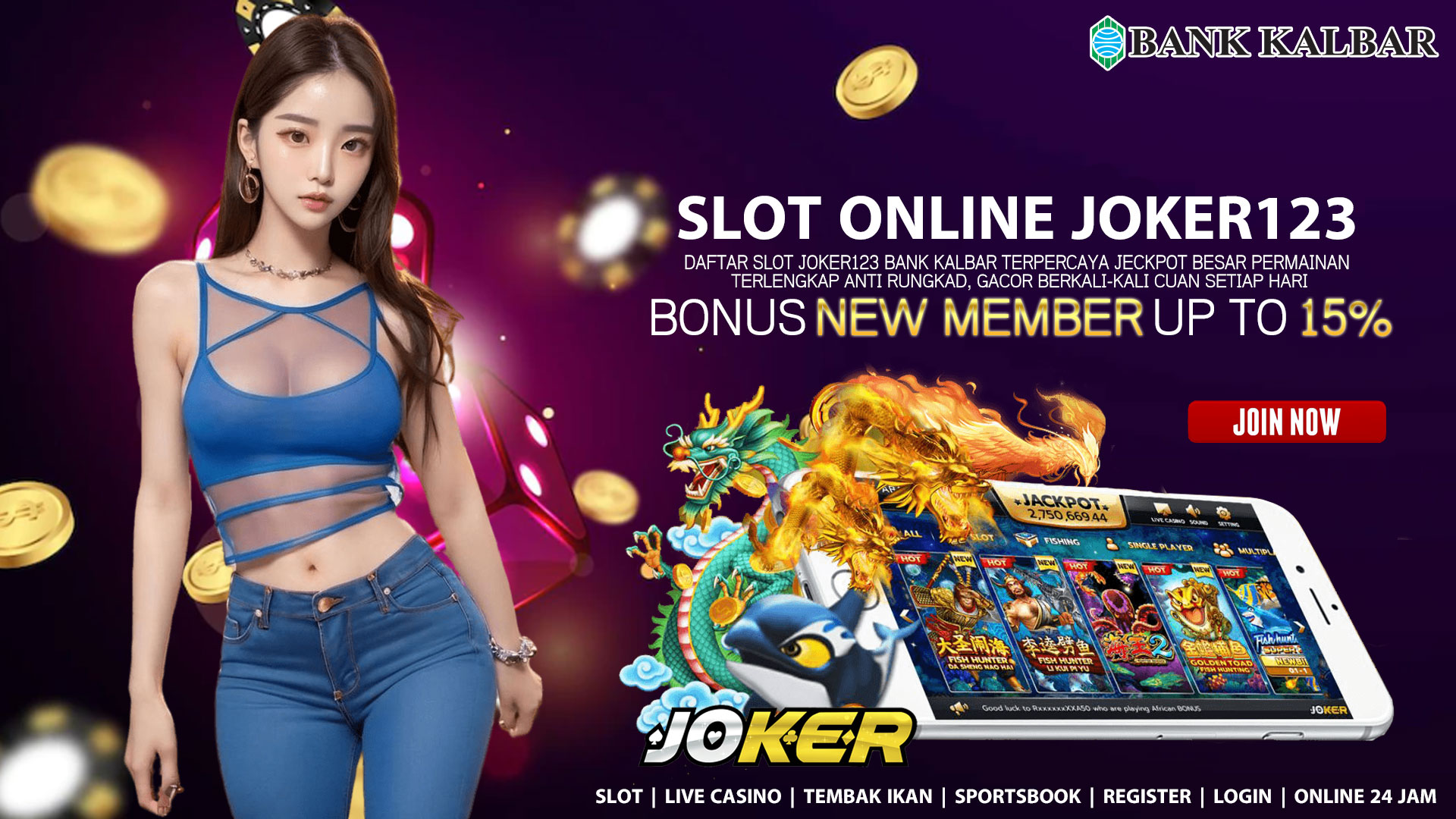 Link Daftar Slot Joker123 Bank Kalbar